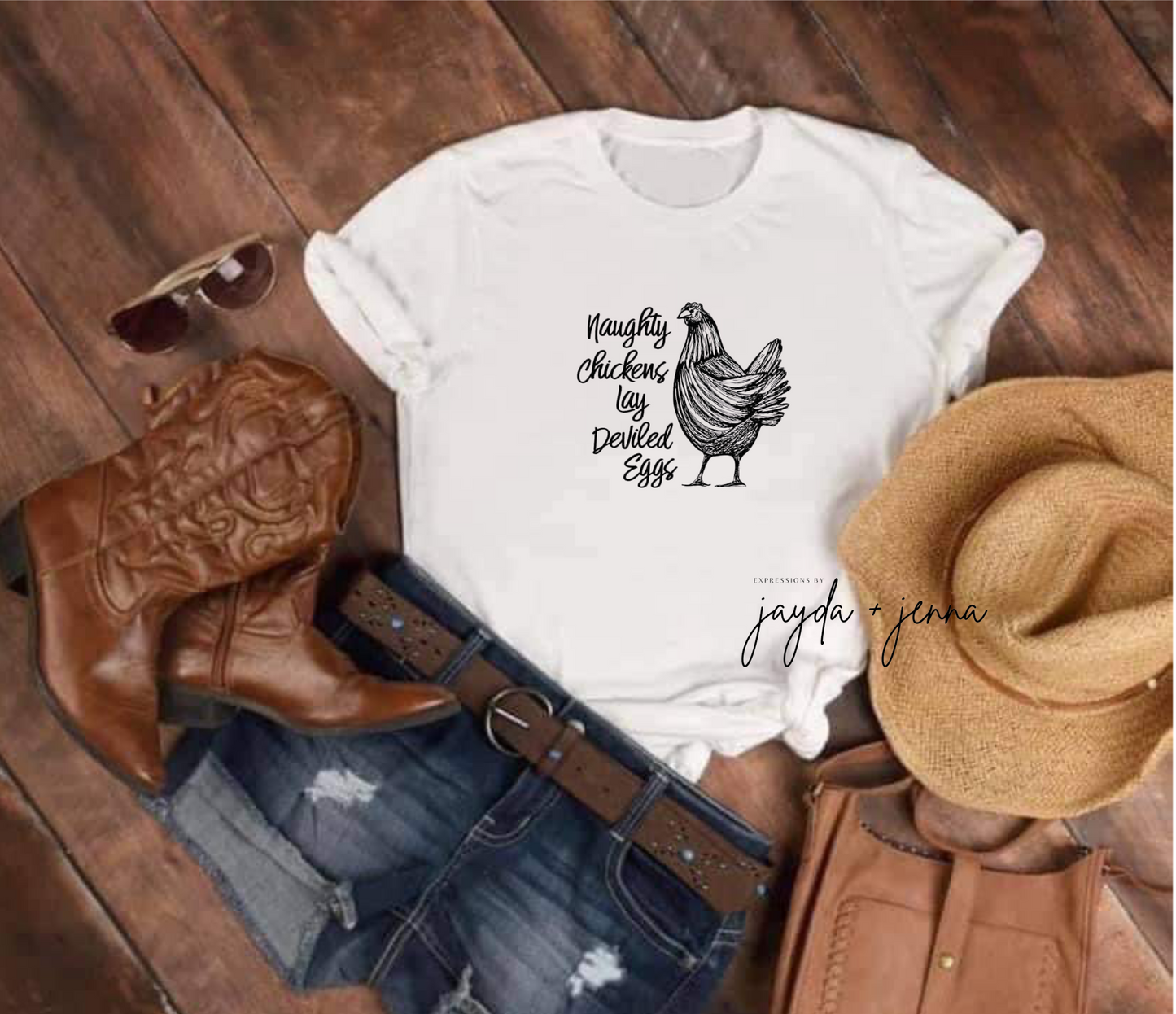 Naughty Chickens Lay Deviled Eggs